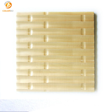 Grade a Fireproof Decoration Material Painting Surface Waved OEM Wall Covering MDF Plate E0 Environment Protection Interior Soundproof Acoustic Wall Panel Board